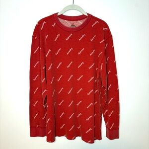 Supreme Red Long Sleeve Tee